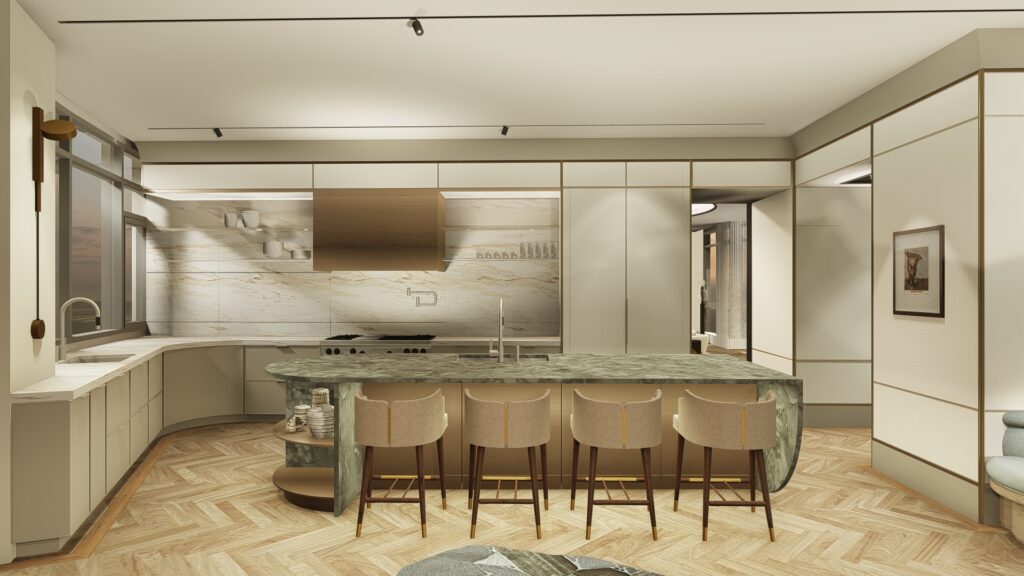 Curated visual reference: Gallery Detail: Chic Penthouse Garret Cord Werner Architects Interior Designers
